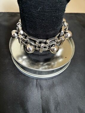 Mid-Century Silver Tone Bracelet